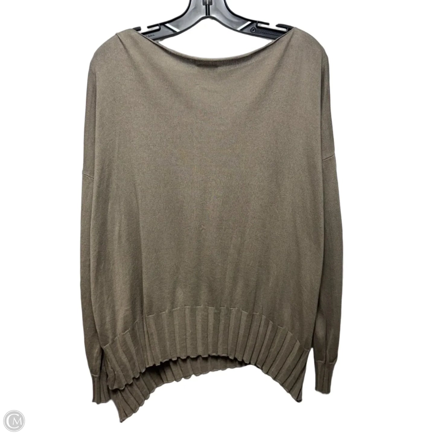 Top Long Sleeve By PLANET In Taupe, Size: Osfm