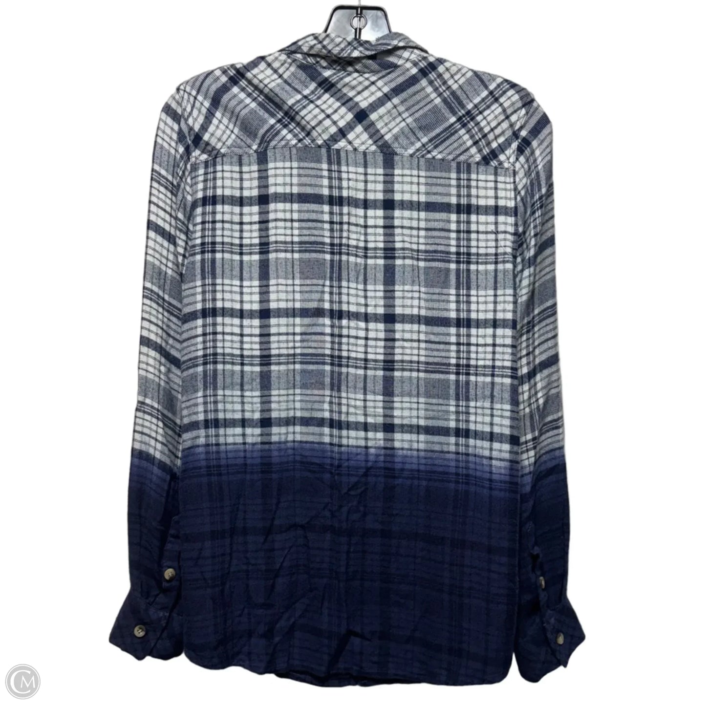Top Long Sleeve By Tolani In Plaid Pattern, Size: M