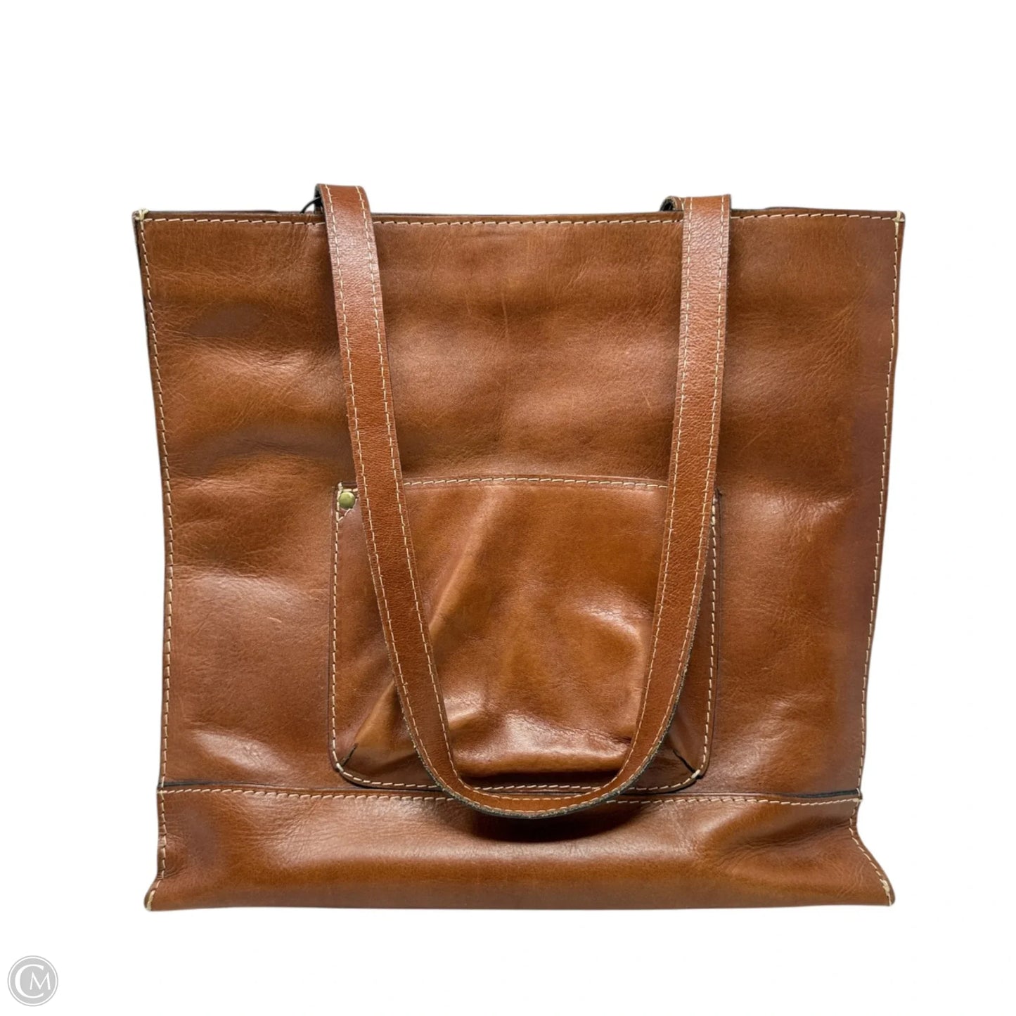 Toscano Tooled Leather Tote Designer By Patricia Nash, Size: Medium