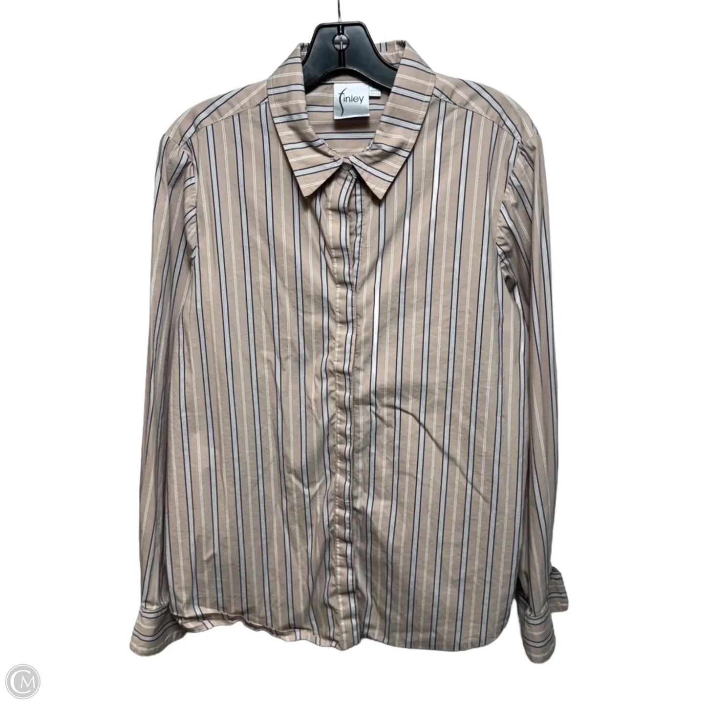 Top Long Sleeve By Finley In Striped Pattern, Size: Xl