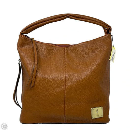 Zana Hobo Bag In Camel By Fly London, Size: Large