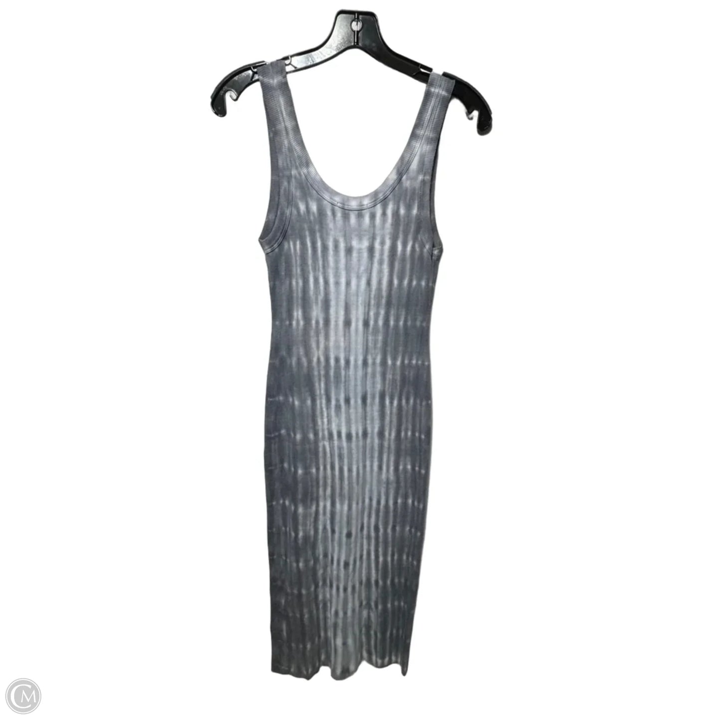 The Verona Midi Dress By Cotton Citizen In Grey & White, Size: S