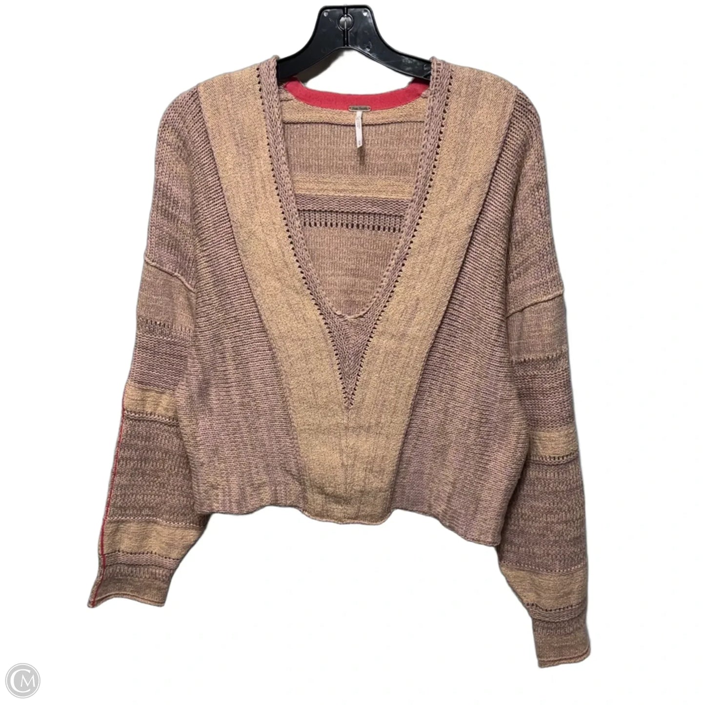 Sweater By Free People In Orange & Purple, Size: M