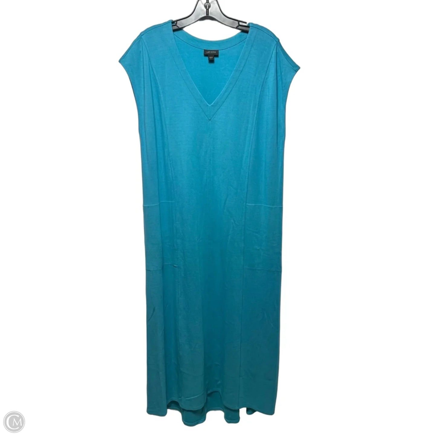 Dress Casual Maxi By J. Jill In Blue, Size: L