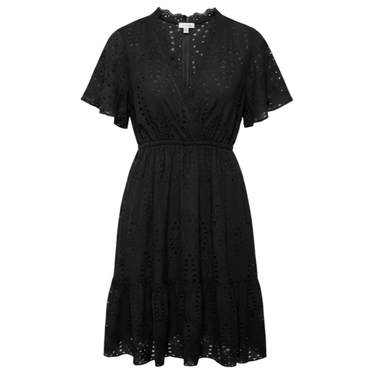 Juno Eyelet Midi Dress By Sundance In Black, Size: M