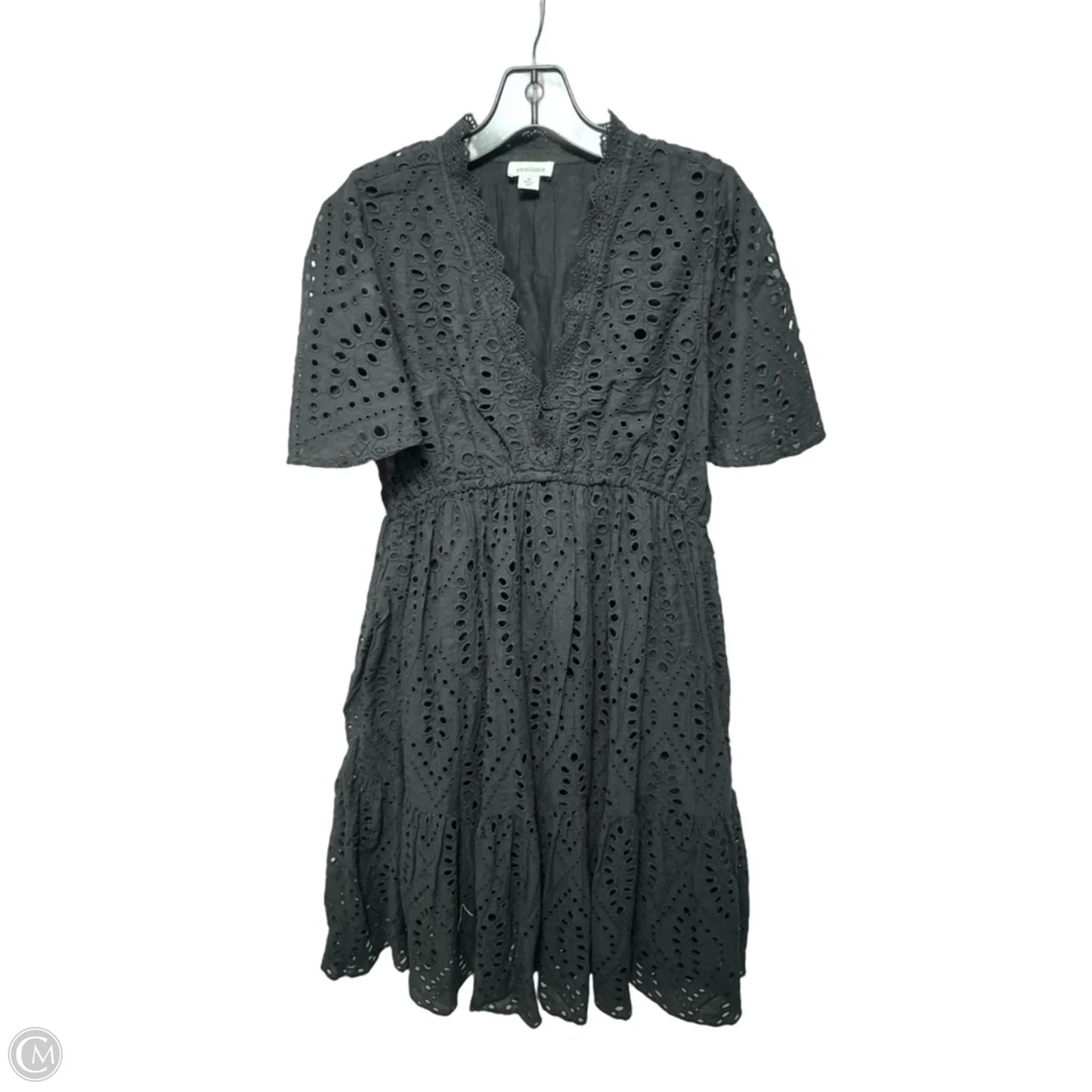 Juno Eyelet Midi Dress By Sundance In Black, Size: M
