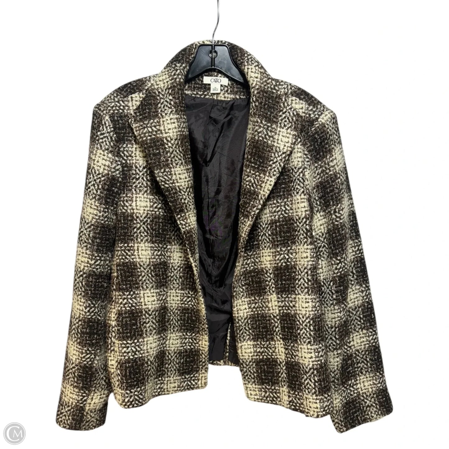 Tweed Blazer By Cato In Multi-colored, Size: Xl