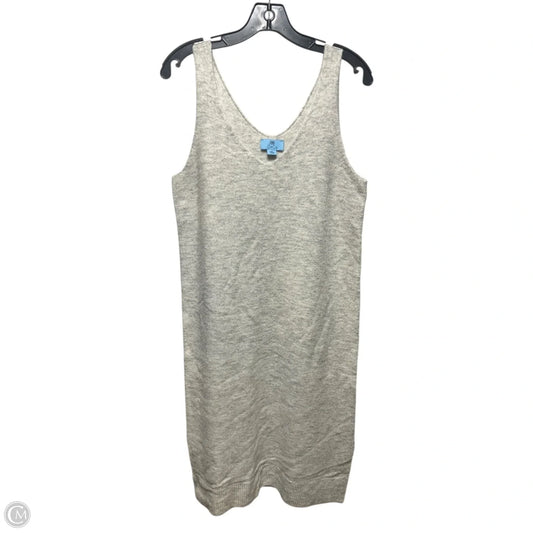 Sweater Dress Casual Midi By Cece In Grey, Size: M