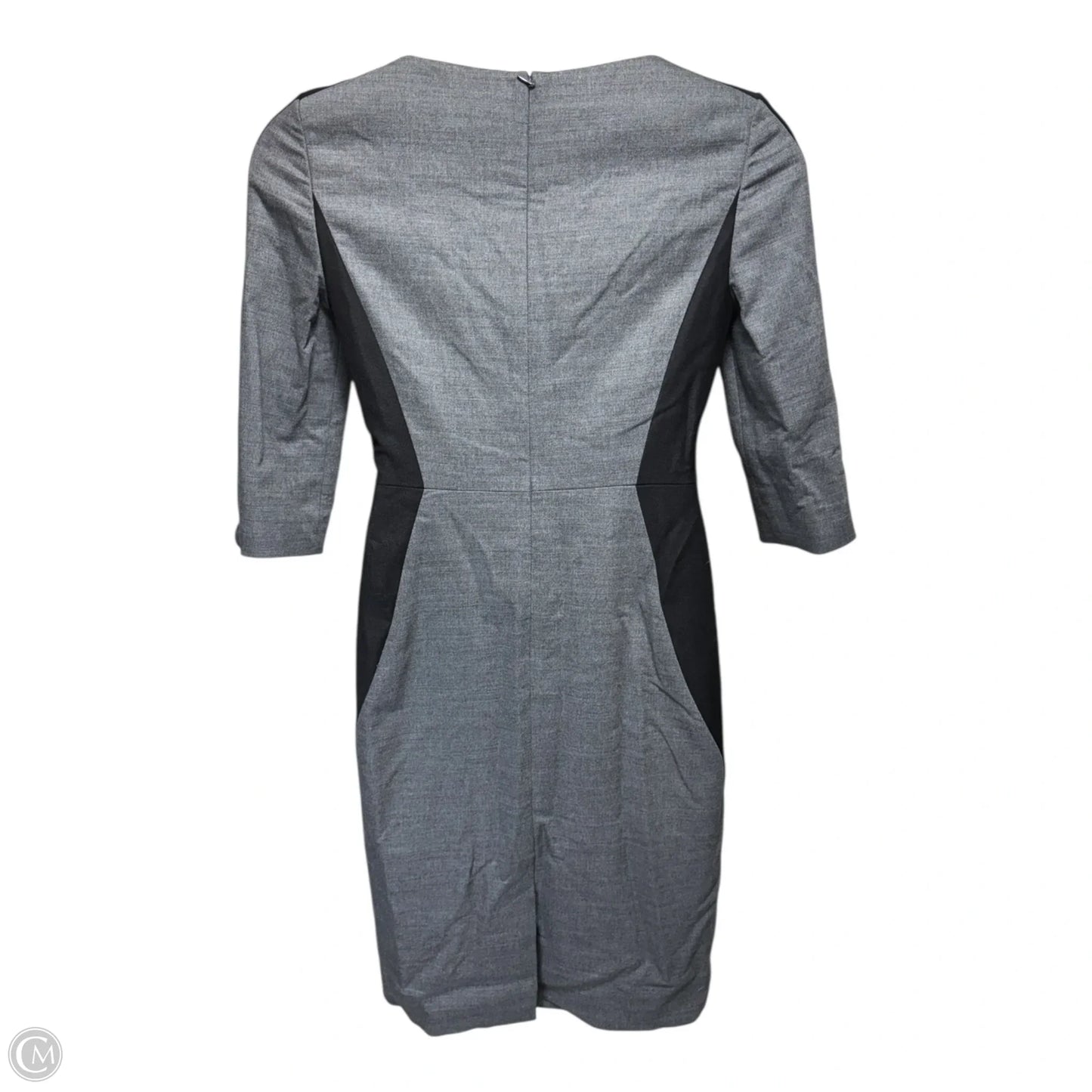 Bateau Neck Colorblock Sheath Dress By Classiques Entier In Black & Grey, Size: 10