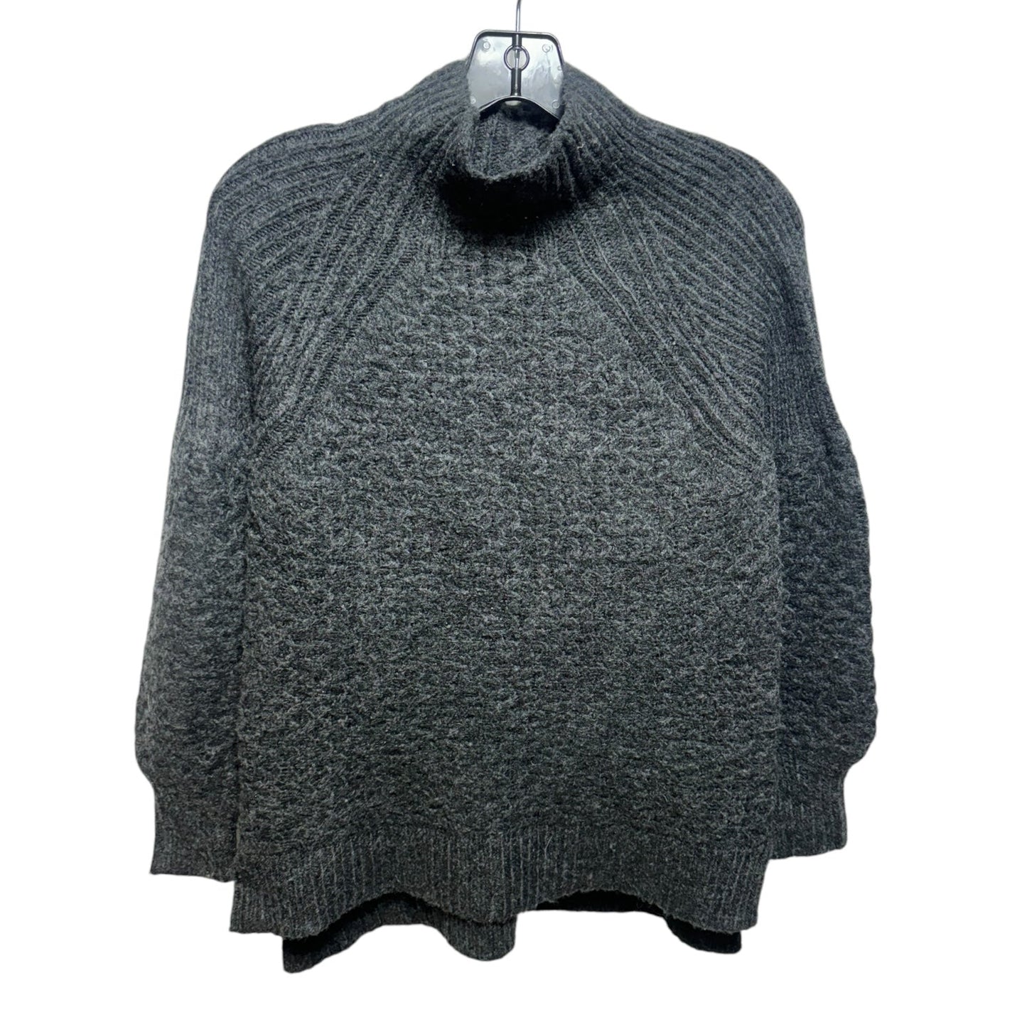 Bia Mock Neck Tunic Sweater By Anthropologie In Carbon Grey, Size: Xs