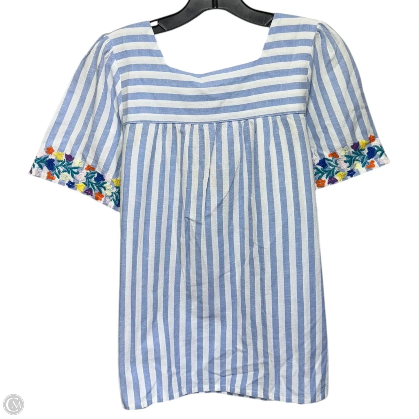 Top Short Sleeve By Tru Luxe In Striped Pattern, Size: S