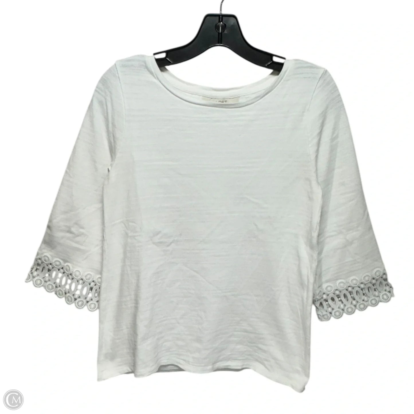 Top Long Sleeve By Loft In White, Size: Xs