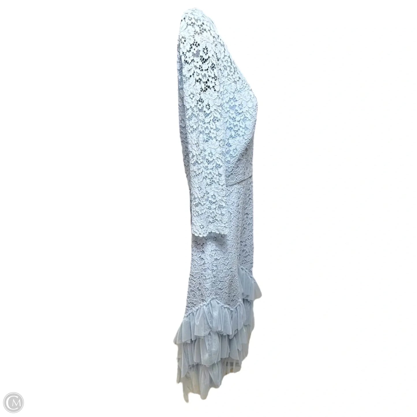Stretch Lace & Tulle Cocktail Dress By Bcbgmaxazria In Blue, Size: 4