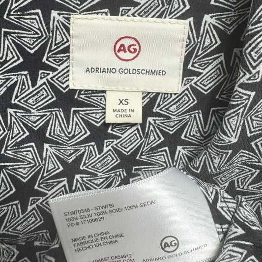 Silk Star Top Long Sleeve By Adriano Goldschmied In Black & White, Size: Xs