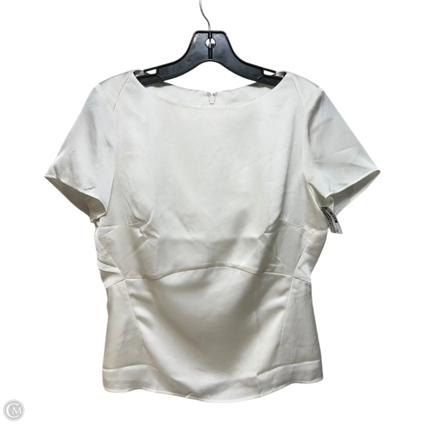 Top Short Sleeve By Banana Republic In Cream, Size: 6