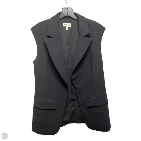 Longline Raw Shoulder Vest By Open Edit In Black, Size: S