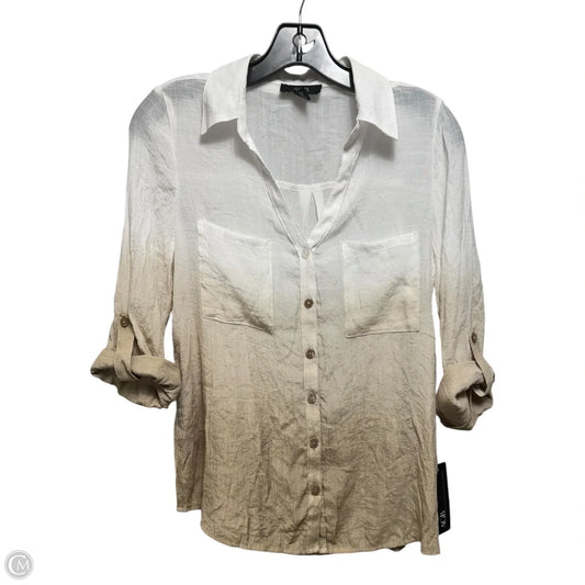 Top Long Sleeve By Agb In Ombre Print, Size: S