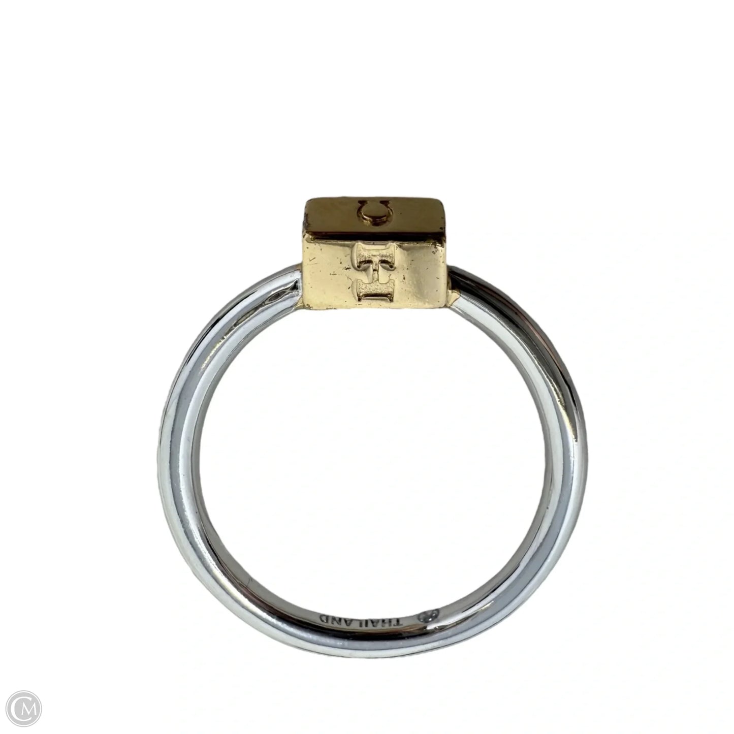 Carabiner Stack Ring Designer By Coach, Size: 7