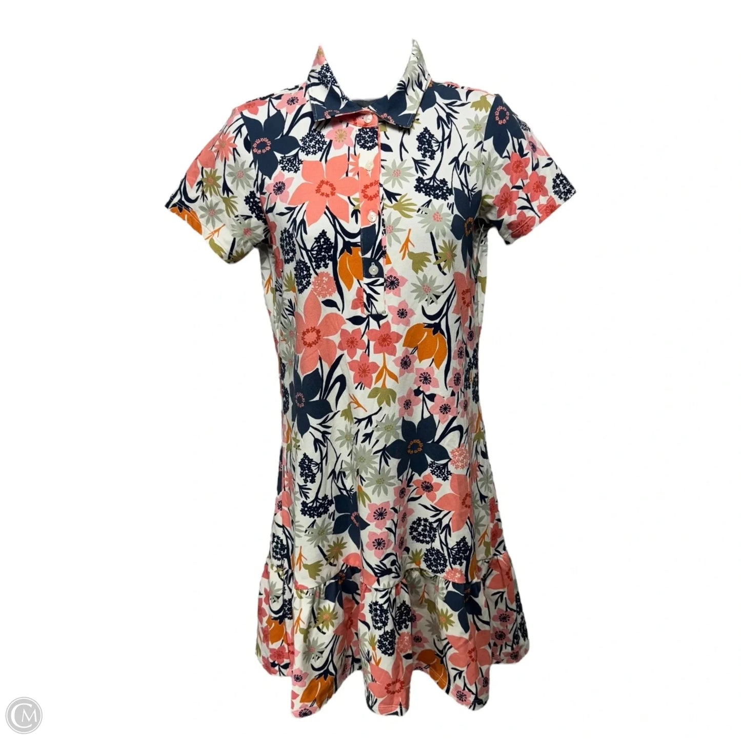 Joelle Polo Dress By Spartina In Marsh Hens Marsh Hens Wildflower Multi, Size: XXS