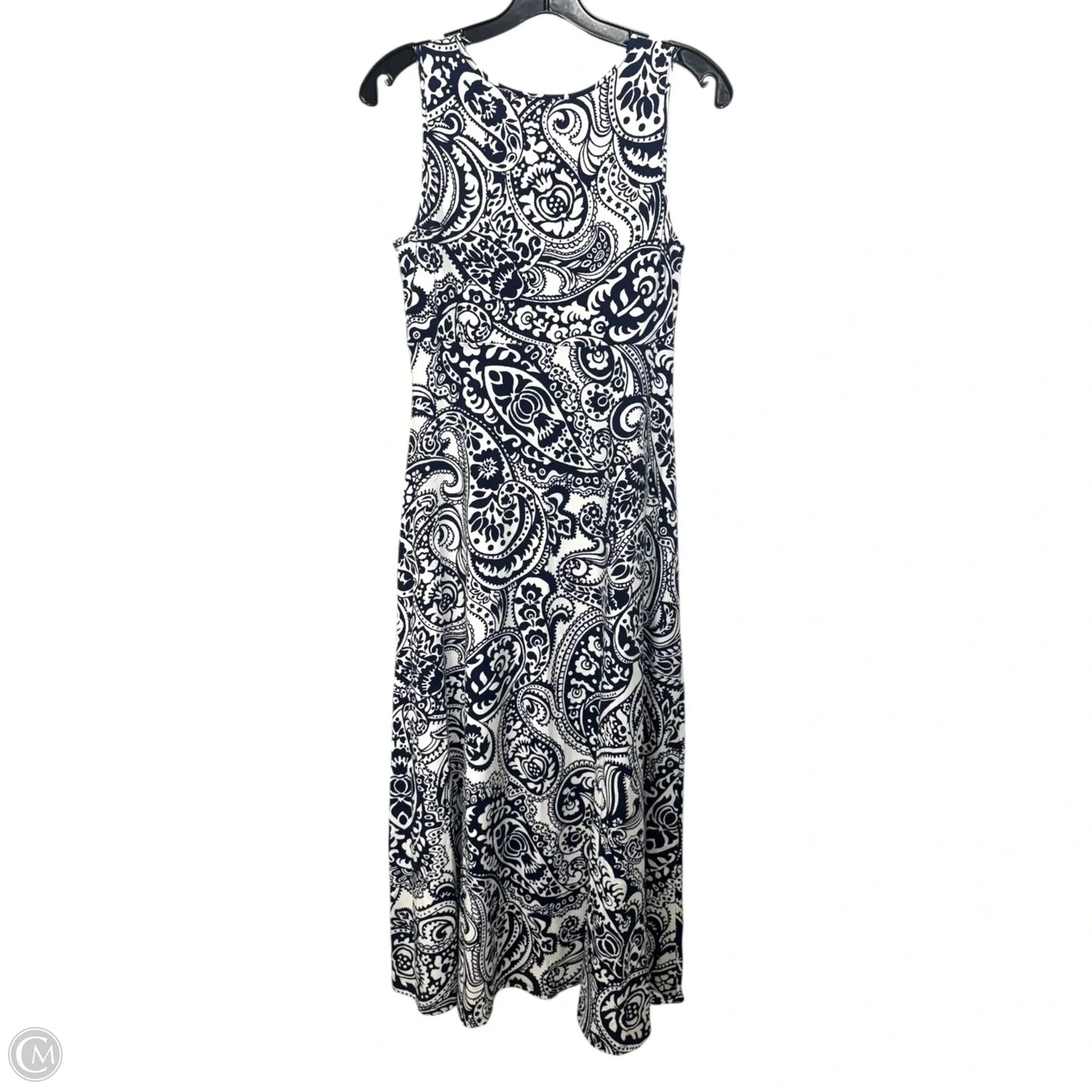 Dress Casual Maxi By Talbots In Navy & White, Size: Sp