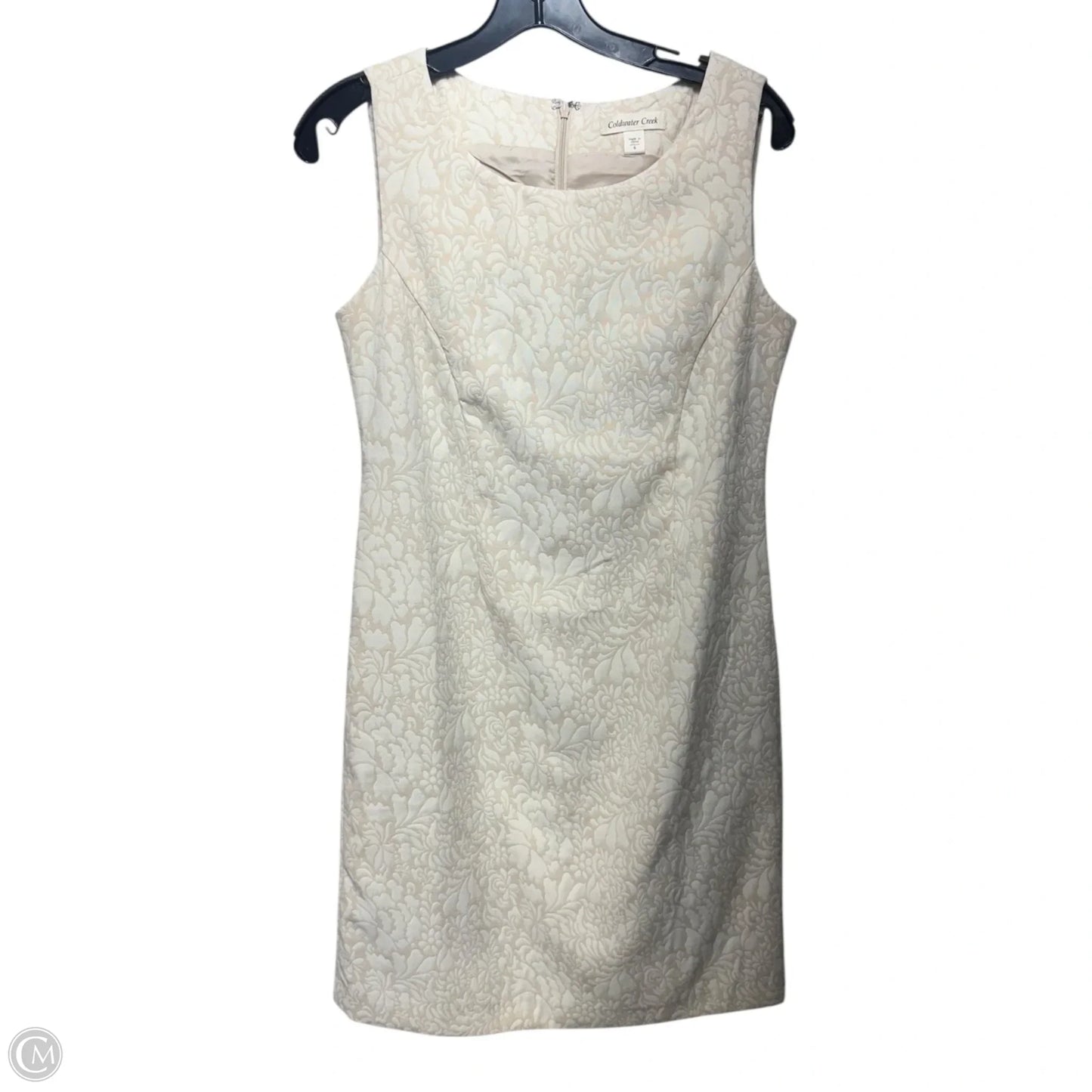 Dress Casual Midi By Coldwater Creek In Cream, Size: 6