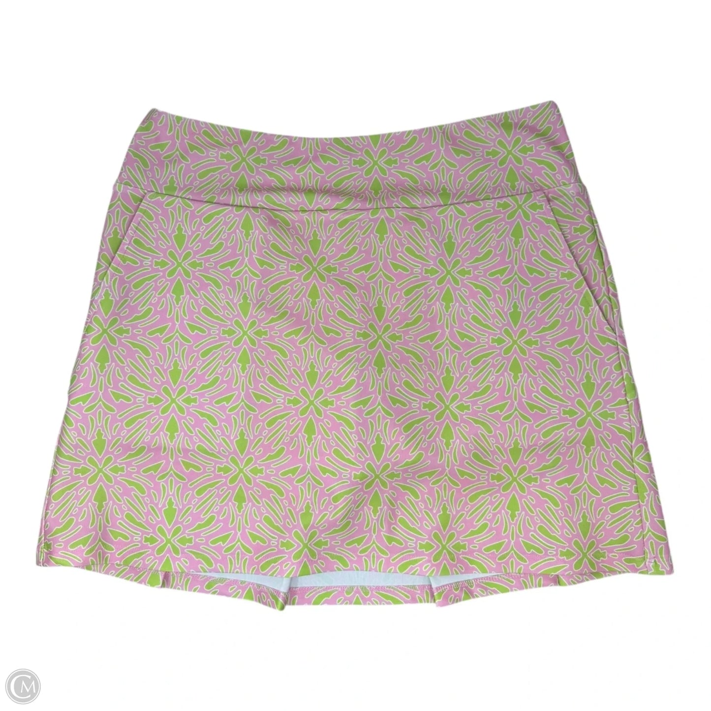 Athletic Skirt By Katharine Way In Green & Pink, Size: S