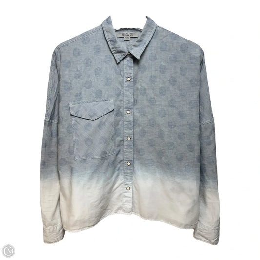 Top Long Sleeve Designer By All Saints In Ombre Print, Size: 8