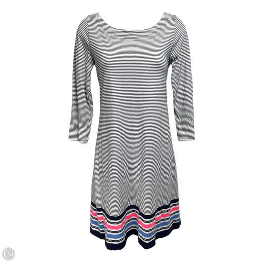 Noelle Dress Designer By Lilly Pulitzer In True Navy Bayside Stripe, Size: S