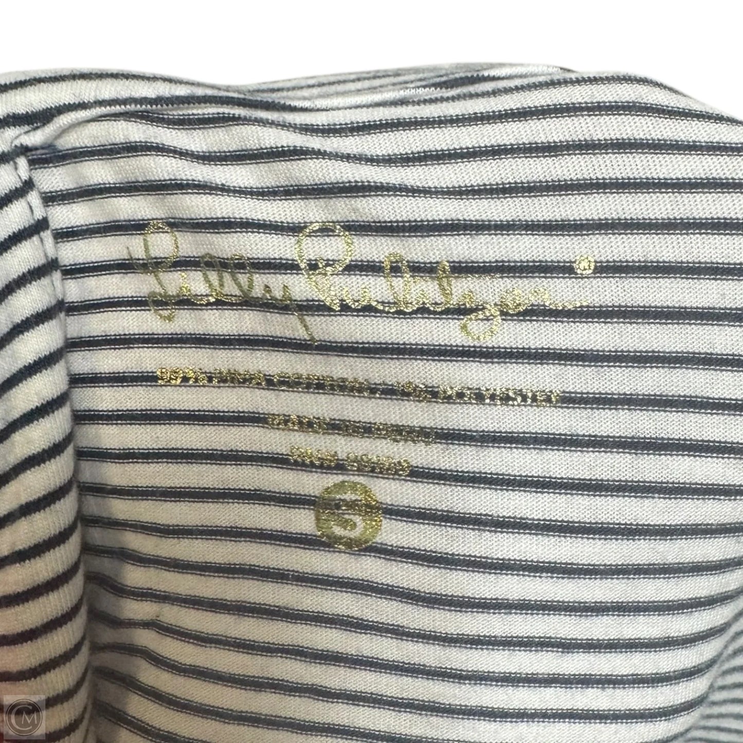 Noelle Dress Designer By Lilly Pulitzer In True Navy Bayside Stripe, Size: S