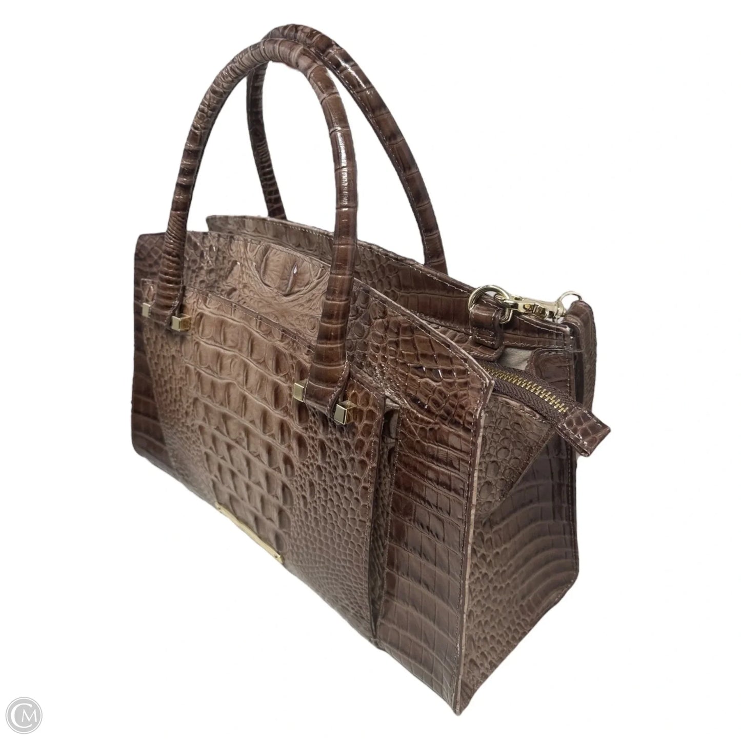Greta Satchel Handbag Designer By Brahmin, Size: Medium