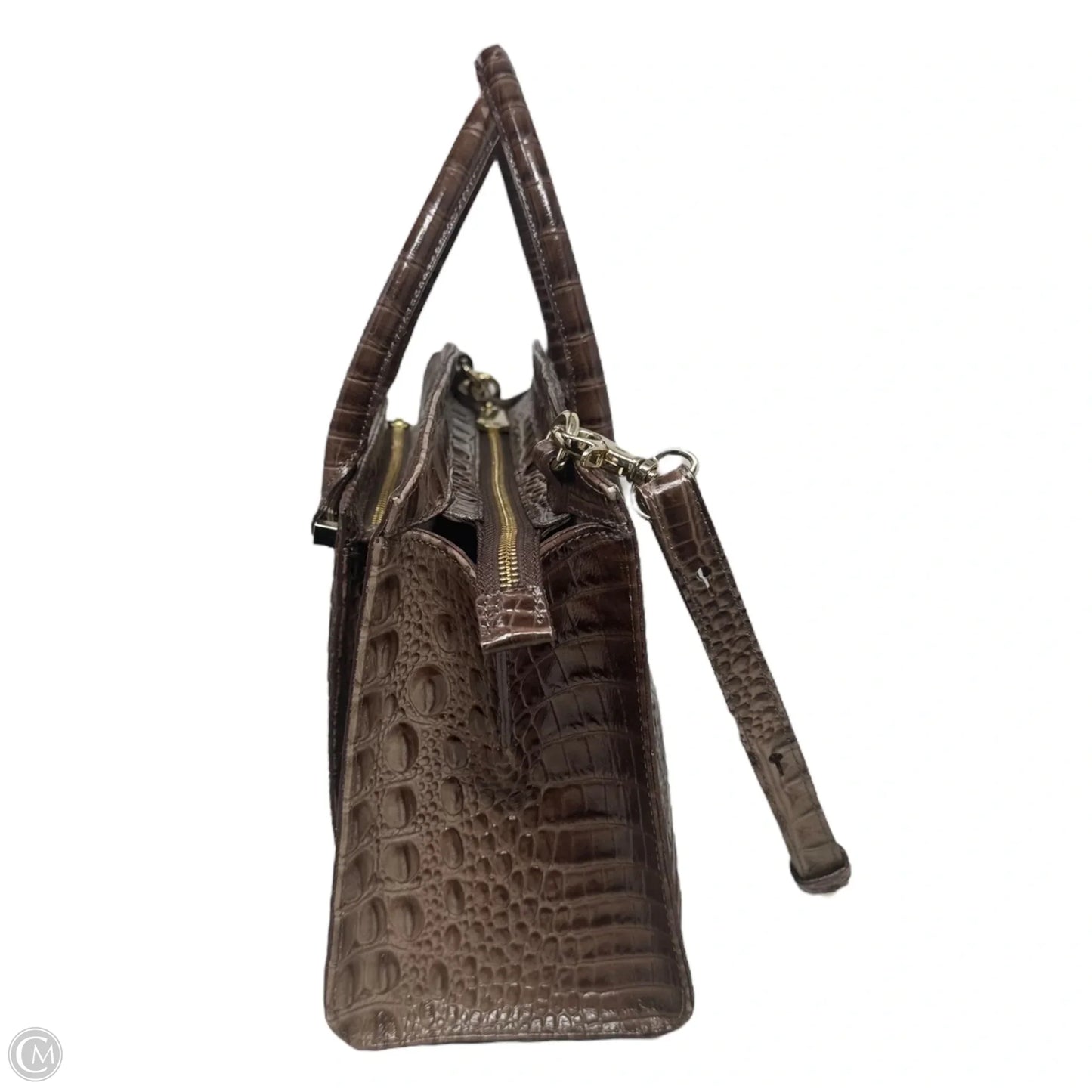 Greta Satchel Handbag Designer By Brahmin, Size: Medium