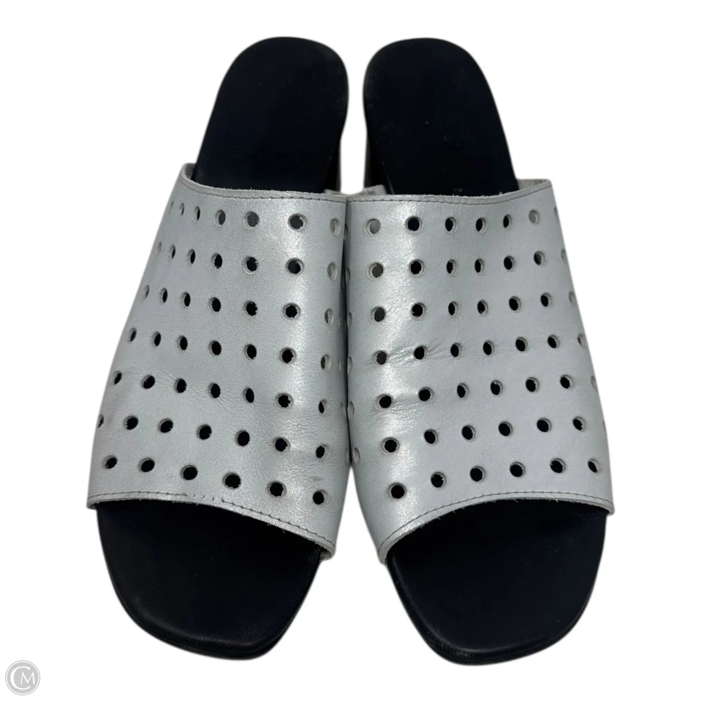 Jules Sandals Heels Block By Munro In White, Size: 9.5