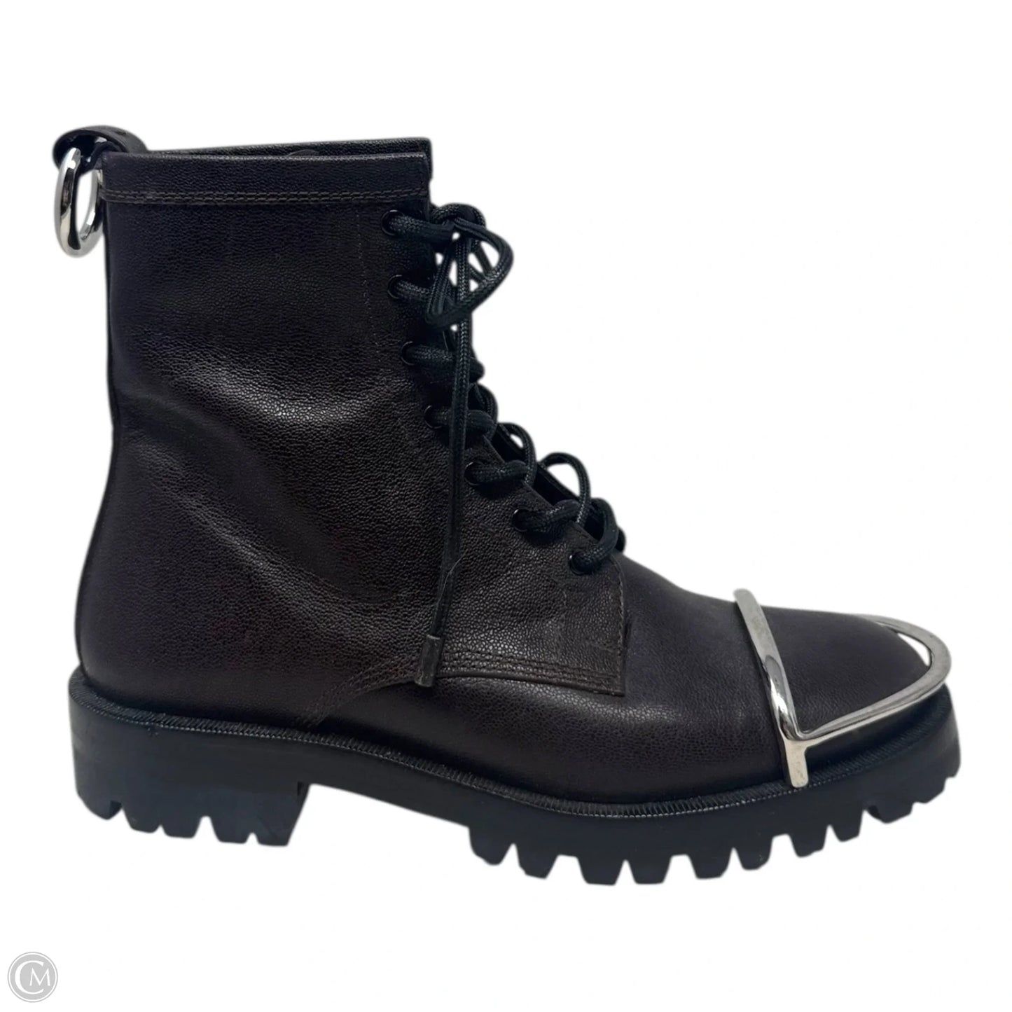 Lyndon Halo Combat Boots Luxury Designer By Alexander Wang In Brown, Size: 7
