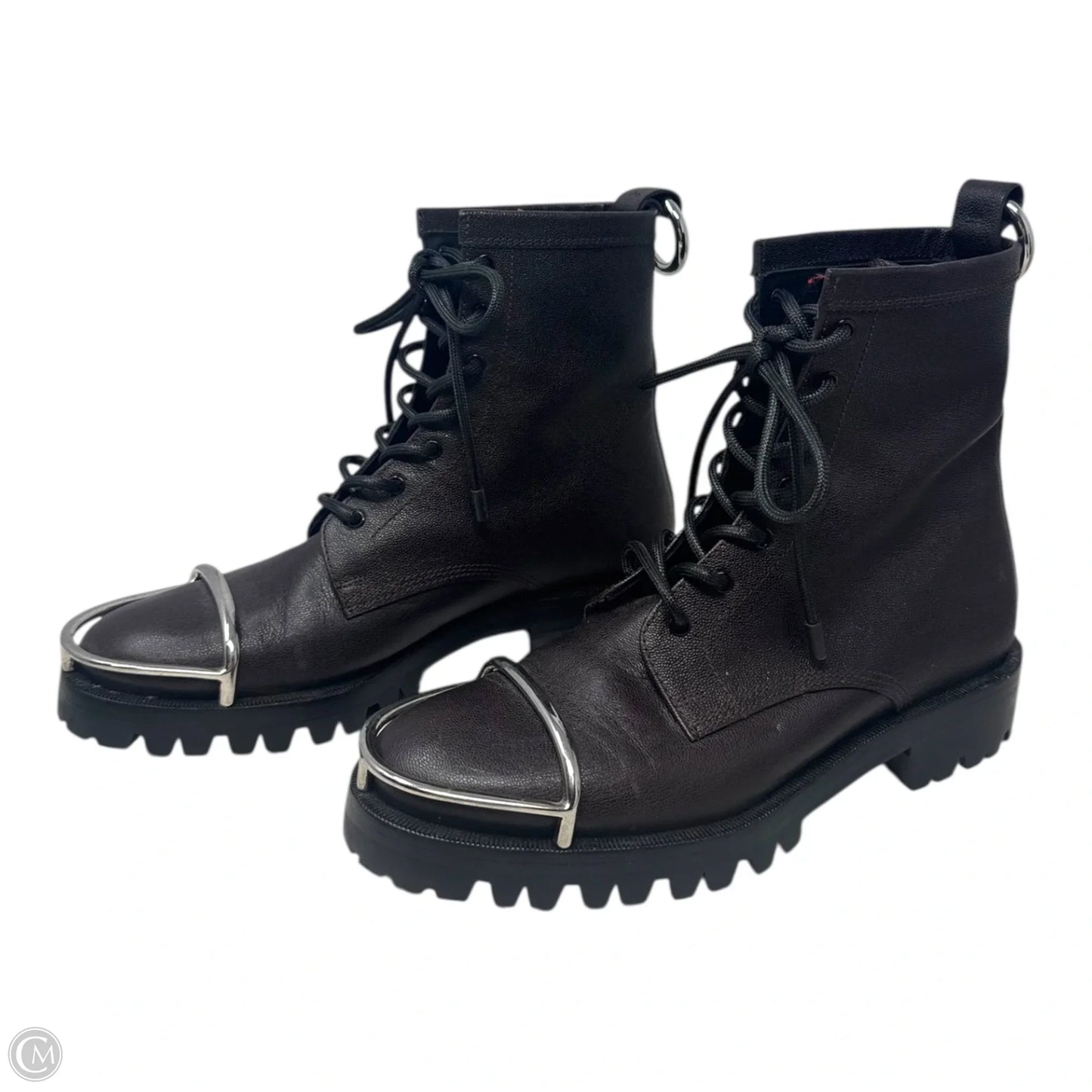 Lyndon Halo Combat Boots Luxury Designer By Alexander Wang In Brown, Size: 7