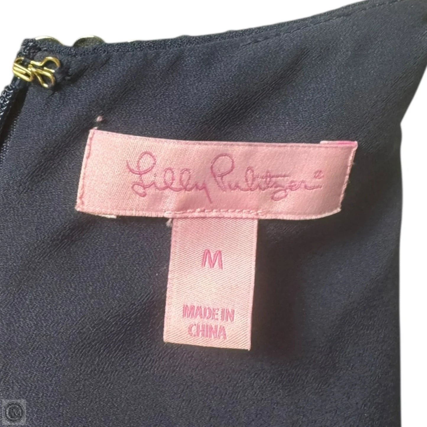 Mimi Trapeze Dress Designer By Lilly Pulitzer In Navy, Size: M