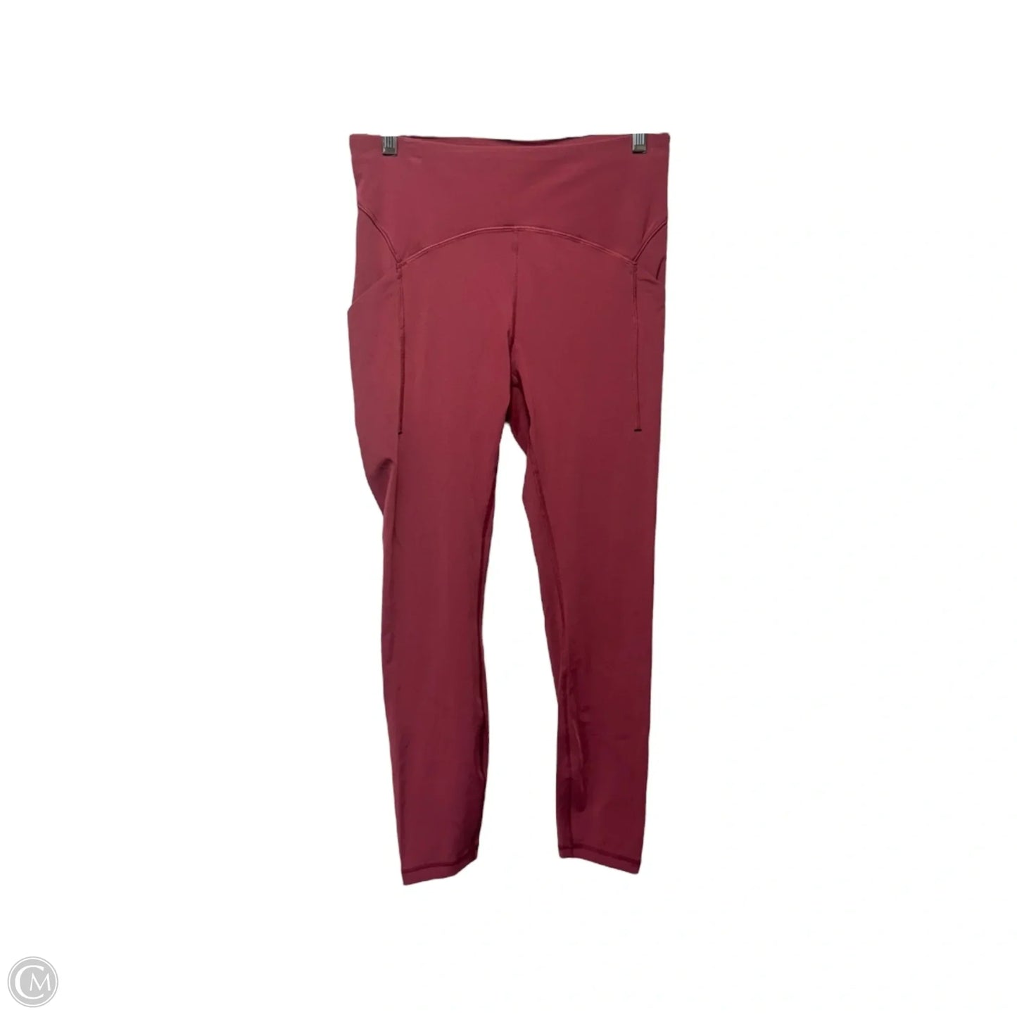 Athletic Leggings By Lululemon In Red, Size: 8
