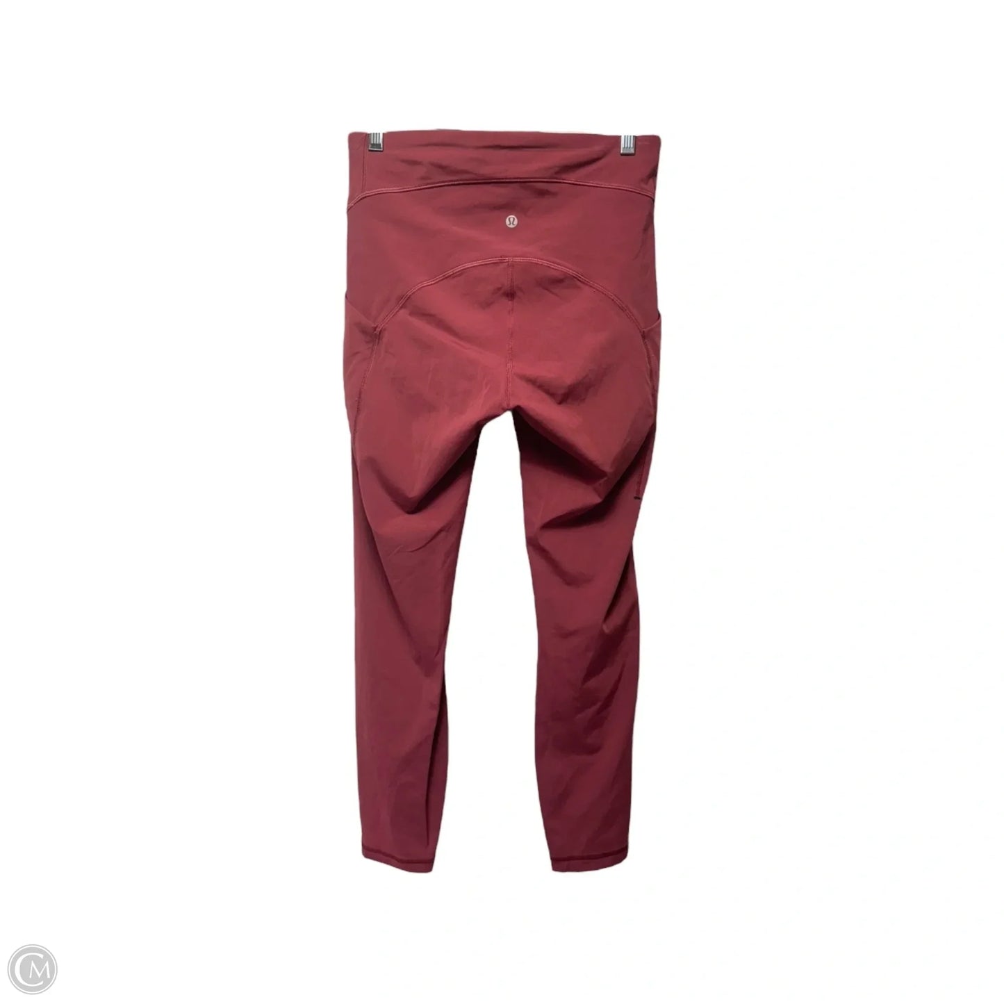 Athletic Leggings By Lululemon In Red, Size: 8