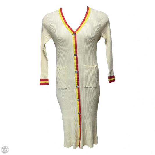 Dress Casual Midi By Current Air In Yellow, Size: Mp