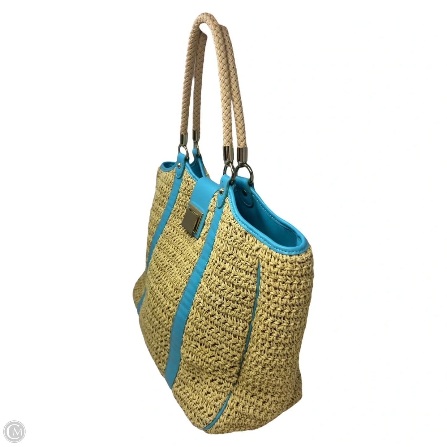 Straw Woven Tote By Talbots, Size: Large