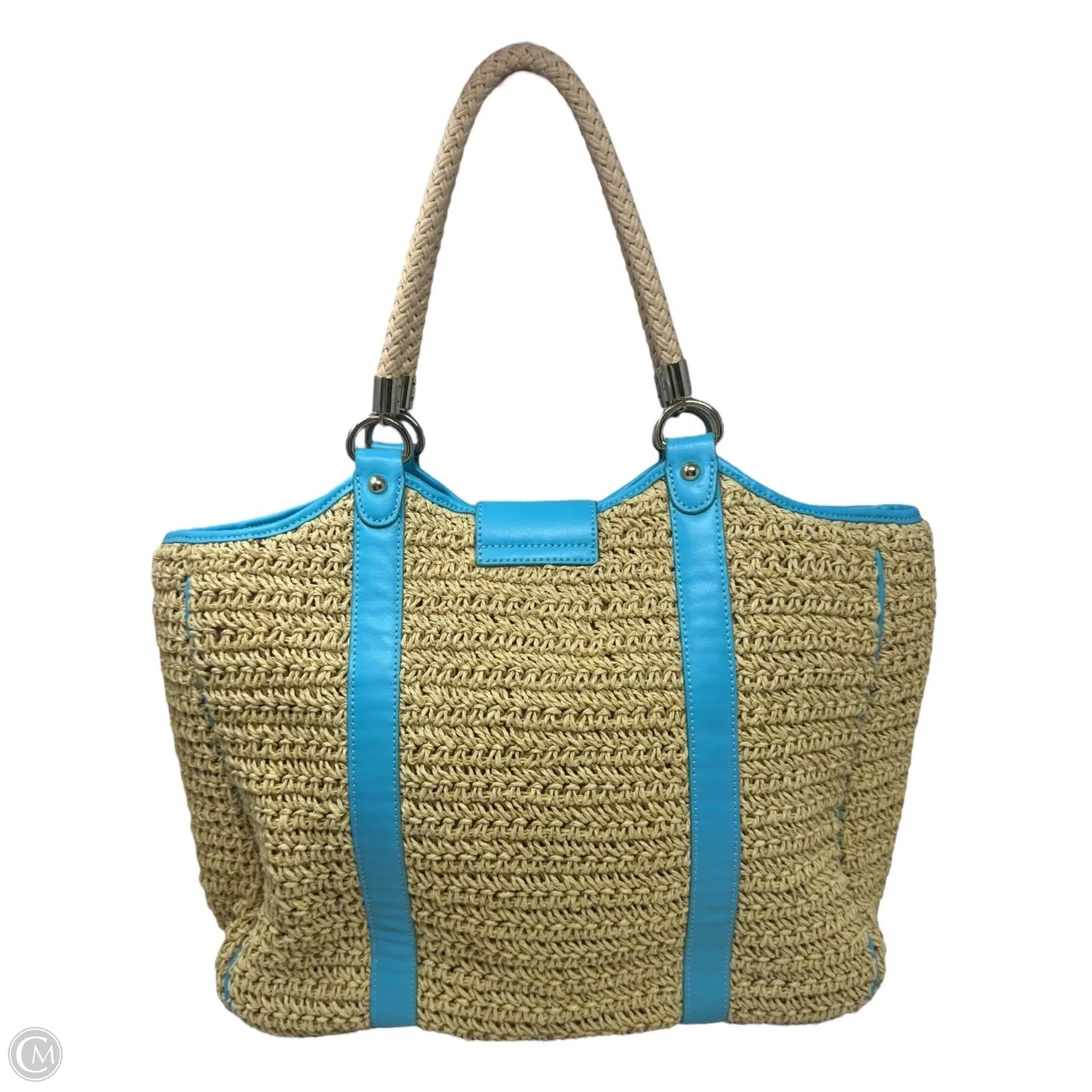 Straw Woven Tote By Talbots, Size: Large