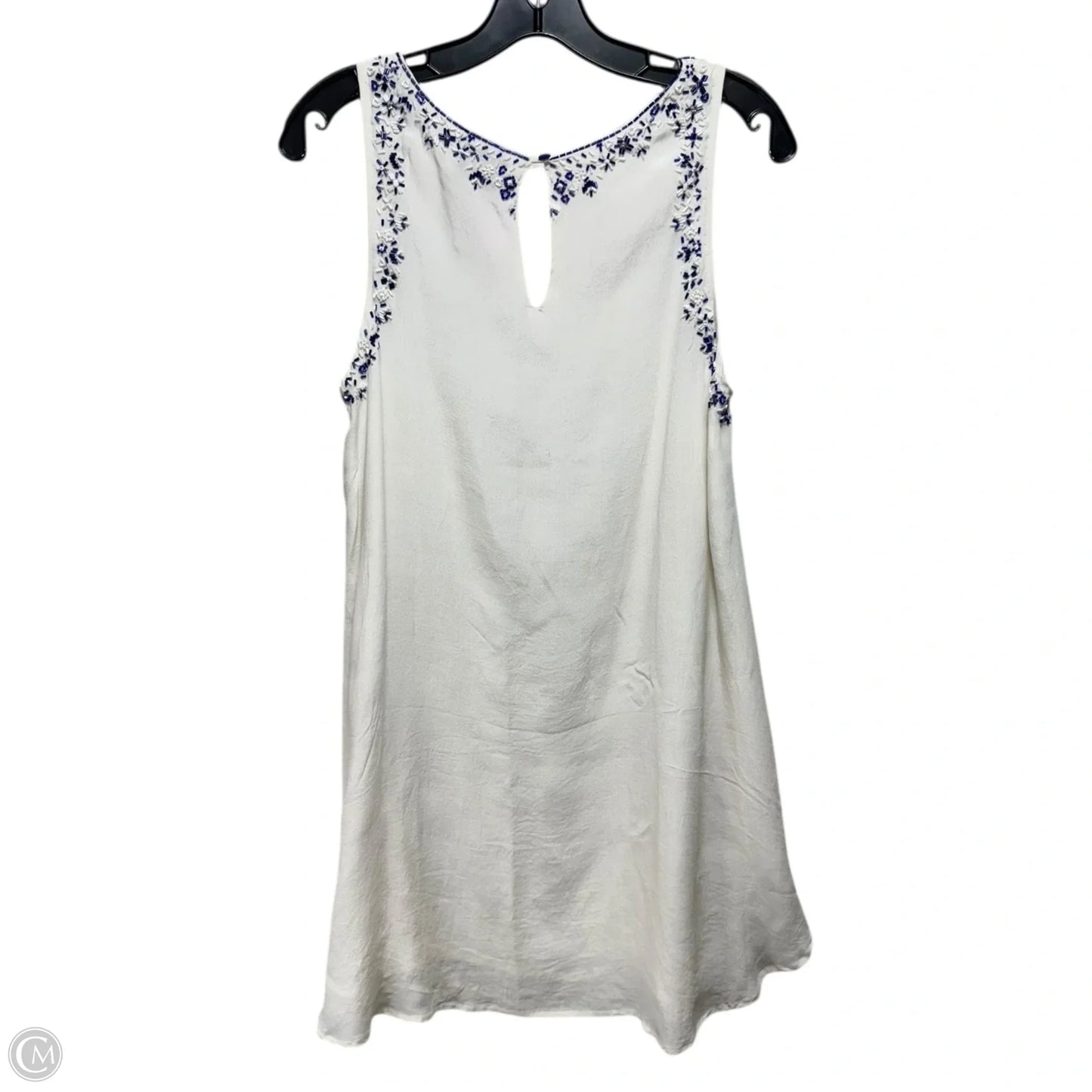 Silk Dress Casual Short By Rococo Sand In Cream, Size: S