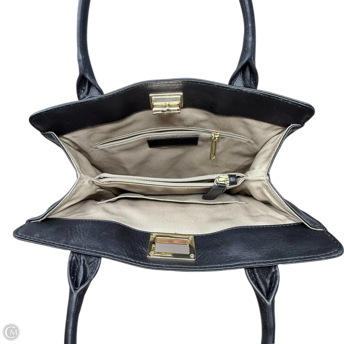 Turnlock Woven Handbag By Talbots, Size: Medium