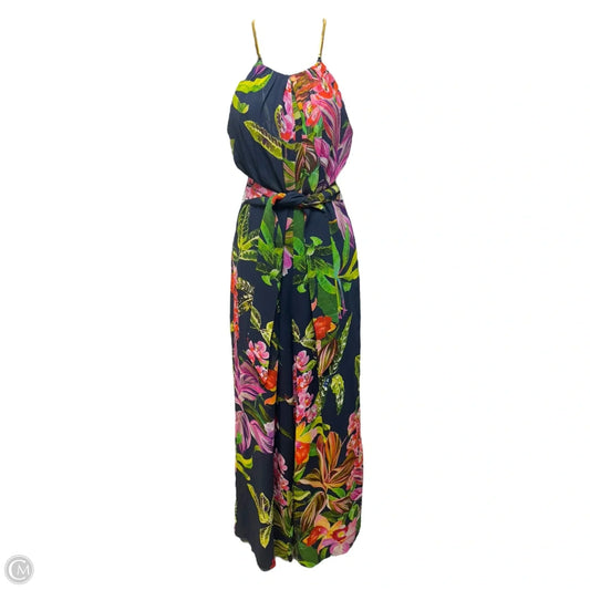 Jungle Silk Jumpsuit By Trina Turk In Floral Print, Size: XS