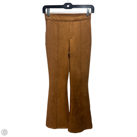 Faux Suede Flared Pants Other By Spanx In Brown, Size: Xs