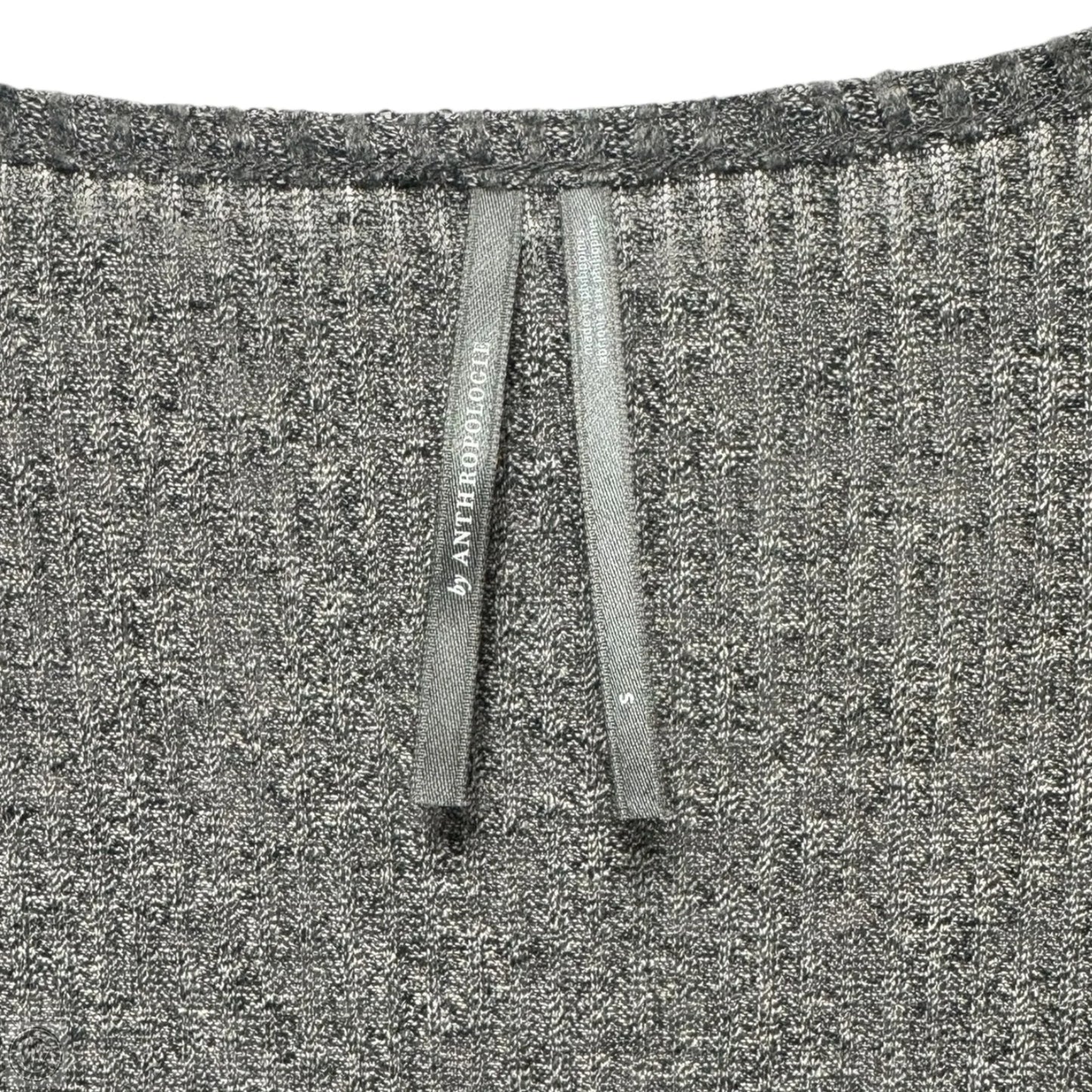 Lace-Trimmed Cardigan Jumper By Anthropologie In Grey, Size: S