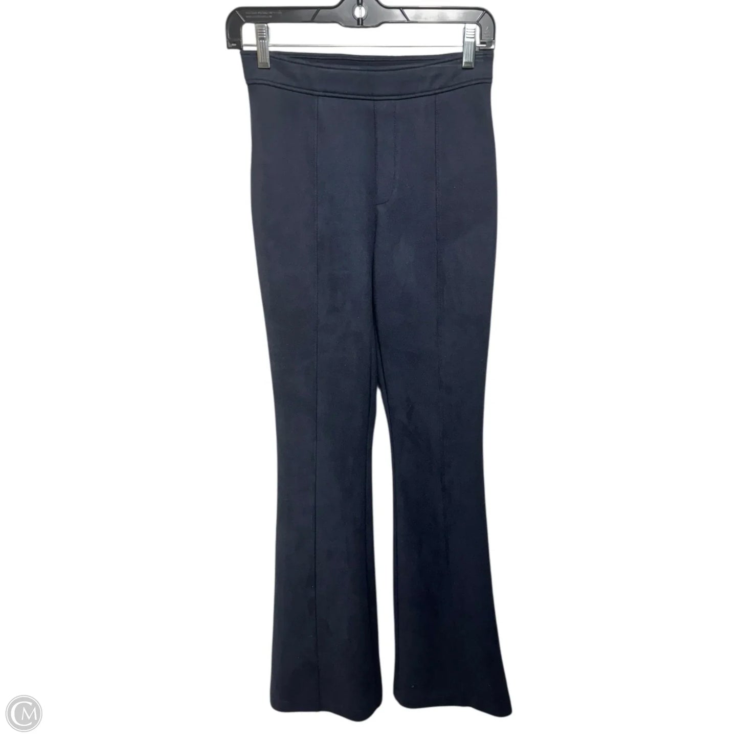 Faux Suede Flared Pants By Spanx In Navy, Size: S