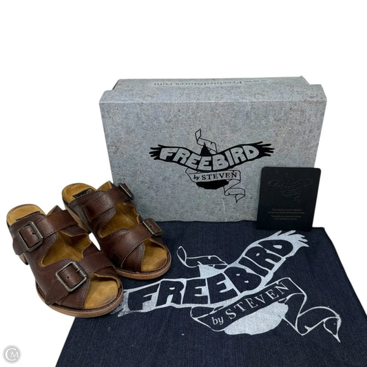 Caprice Mule Sandals By Freebird In Cognac, Size: 5