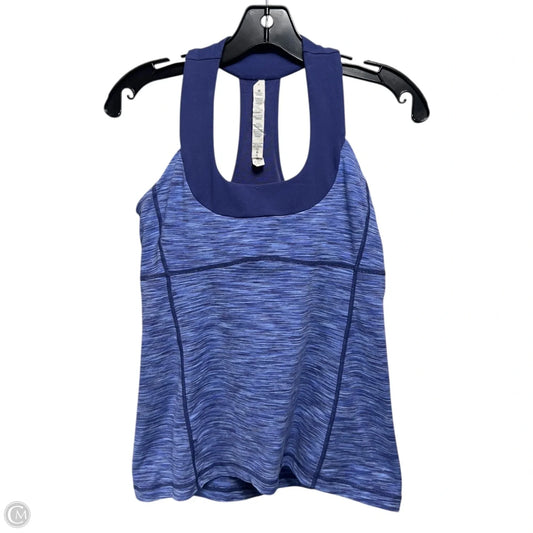 Athletic Tank Top By Lululemon In Blue, Size: 8