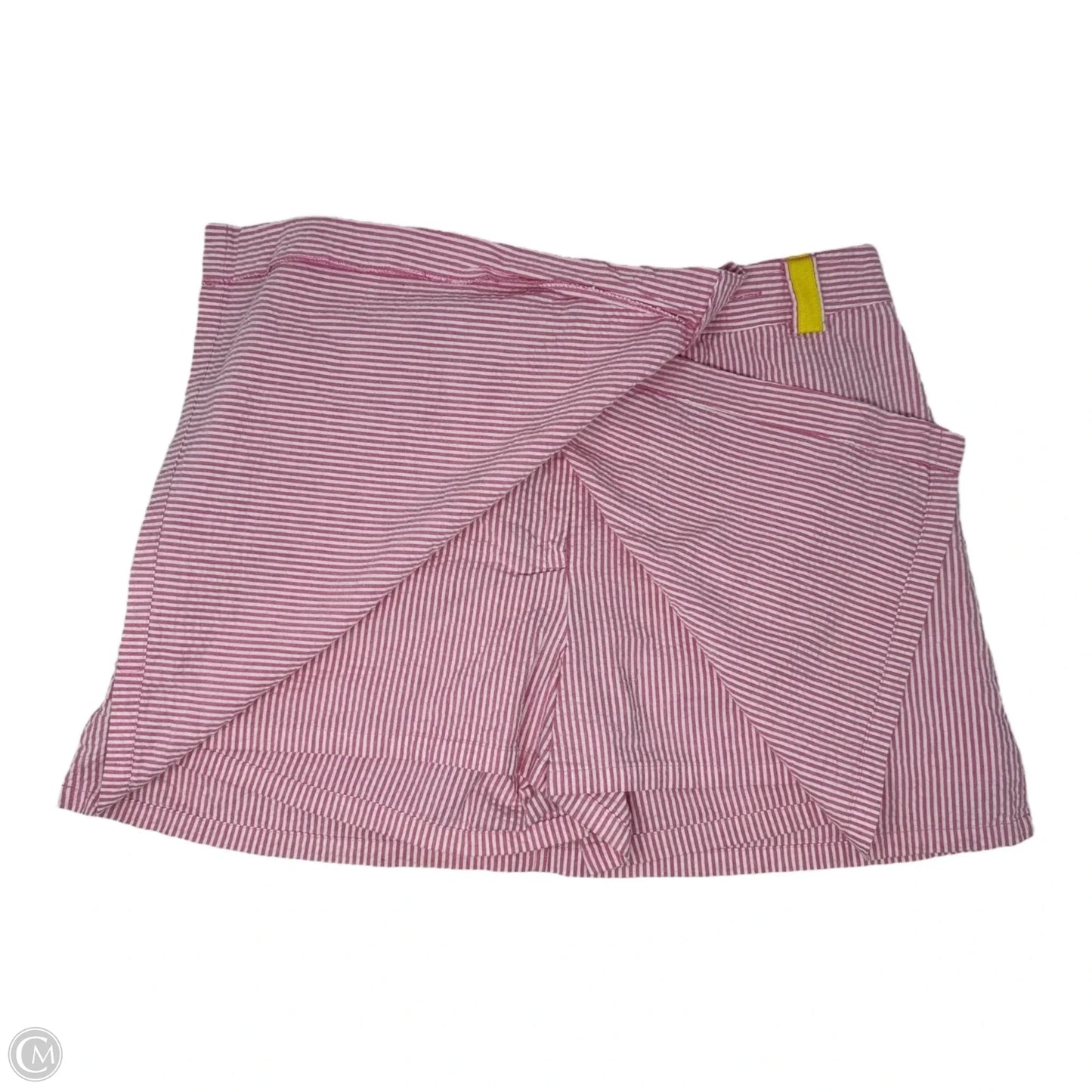 Vintage Skort Designer By Lilly Pulitzer In Seersucker Striped Pattern, Size: 10