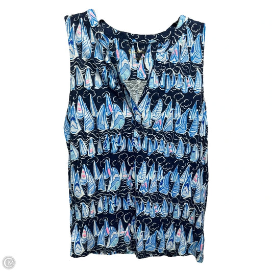 Dev Top Designer By Lilly Pulitzer In Low Tide Navy Sails and Stripes, Size: XS